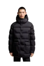 Moncler Bretagne kurze Daunenjacke mit Kapuze - Image 4