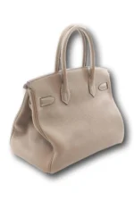 Hermès Birkin 30 aus Togo-Leder in Etoupe-Grau, sehr guter Zustand, 2024 – Bild 2