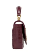 Saint Laurent College Mini aus glänzendem Leder - imagine 4
