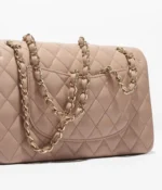 Chanel Classic 11.12 Handtasche – Dunkelbeige – Ansicht 3