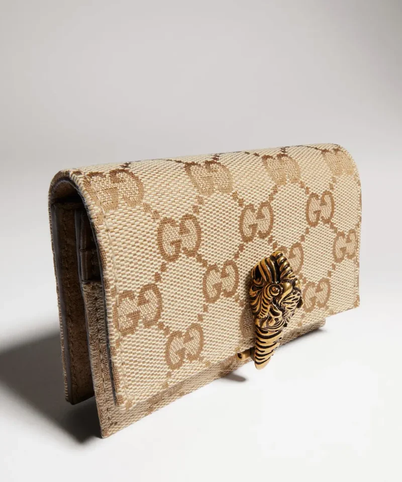 Gucci Dionysus malá peněženka – béžová / tmavě hnědá