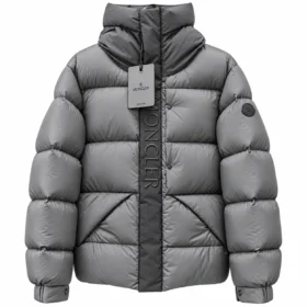 Moncler Madeira Hooded Short Down Jacket Grey