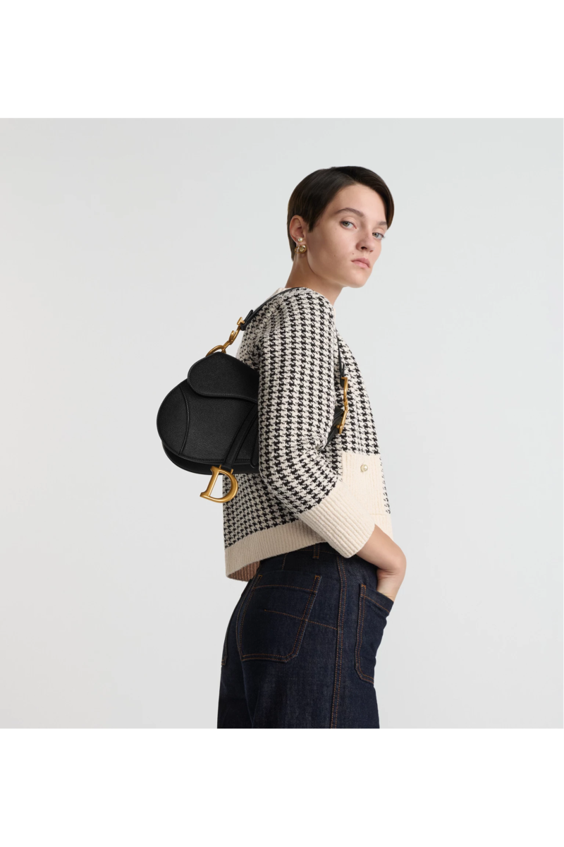 Dior Saddle Tasche mit Riemen - Kép 4