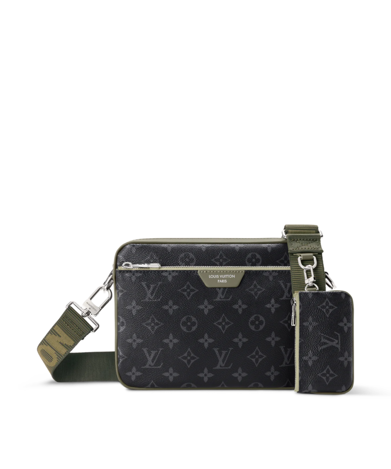 Louis Vuitton Trio Messenger taška – Monogram Eclipse / Khaki – pohled 1