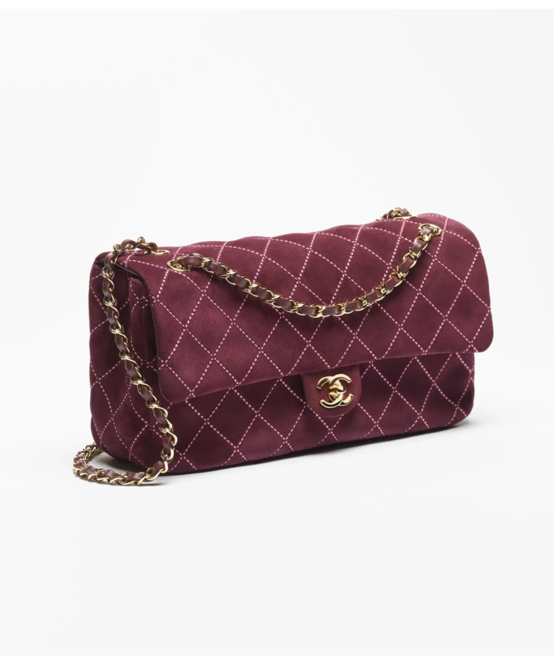 CHANEL Maxi Flap Bag – Bordeaux