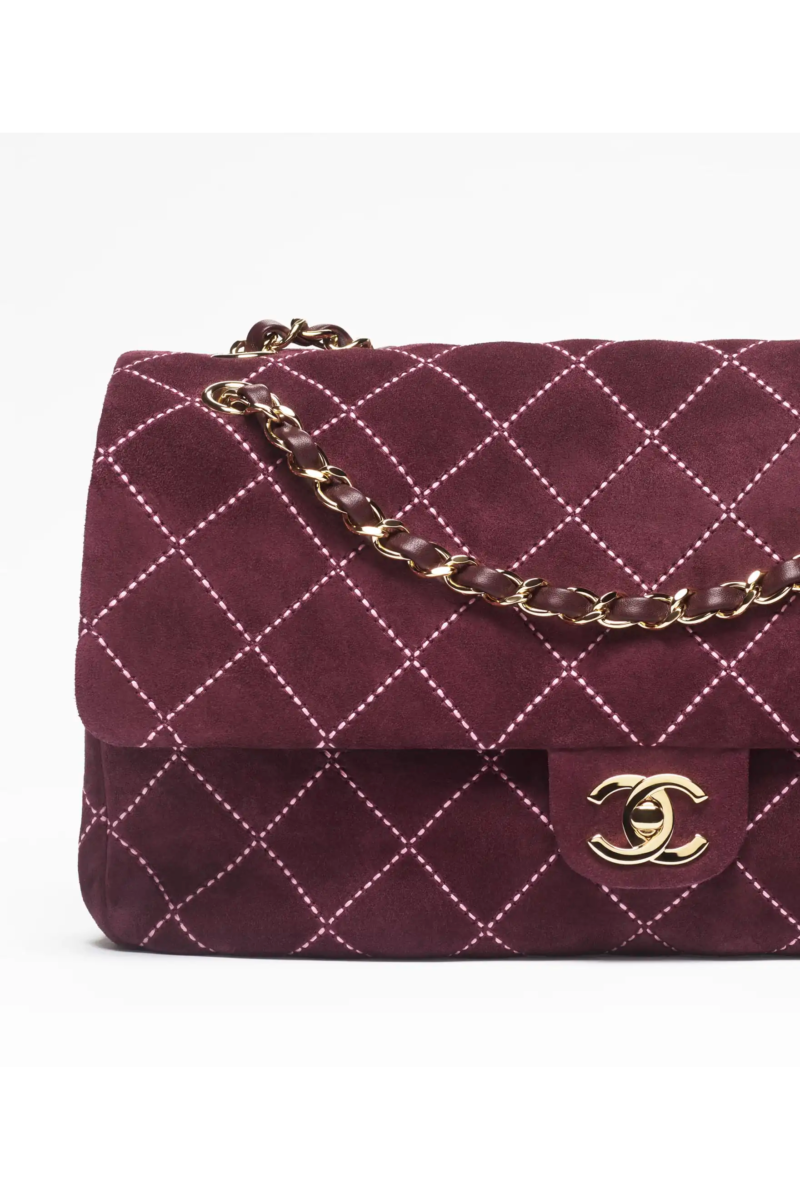 CHANEL Maxi Flap Bag – Bordeaux