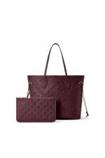 Louis Vuitton Neverfull MM Monogram Empreinte Grenat - immagine 5
