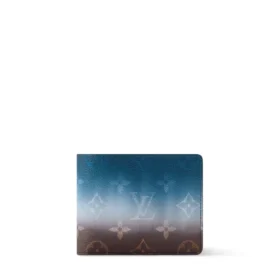 Louis Vuitton Slender Wallet Monogram Pigment Blue