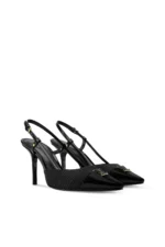 Louis Vuitton City Slingback Pumps – Schwarz – Vorderansicht
