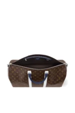 Louis Vuitton Keepall Bandoulière 50 LV Golf – Monogram / Blau-Weiß – Ansicht 3