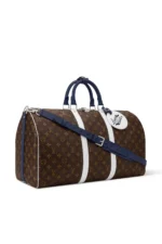 Louis Vuitton Keepall Bandoulière 50 LV Golf – Monogram / Blau-Weiß – Ansicht 2