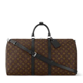 Louis Vuitton Keepall Bandoulière 55 – Monogram Macassar – Vorderansicht