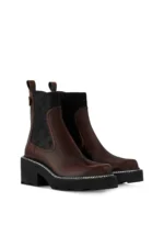 Louis Vuitton LV Beaubourg Stiefeletten – Bordeaux – Vorderansicht