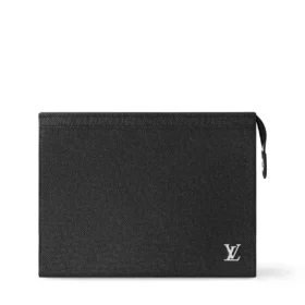 Louis Vuitton Pochette Voyage MM – Schwarz – Vorderansicht