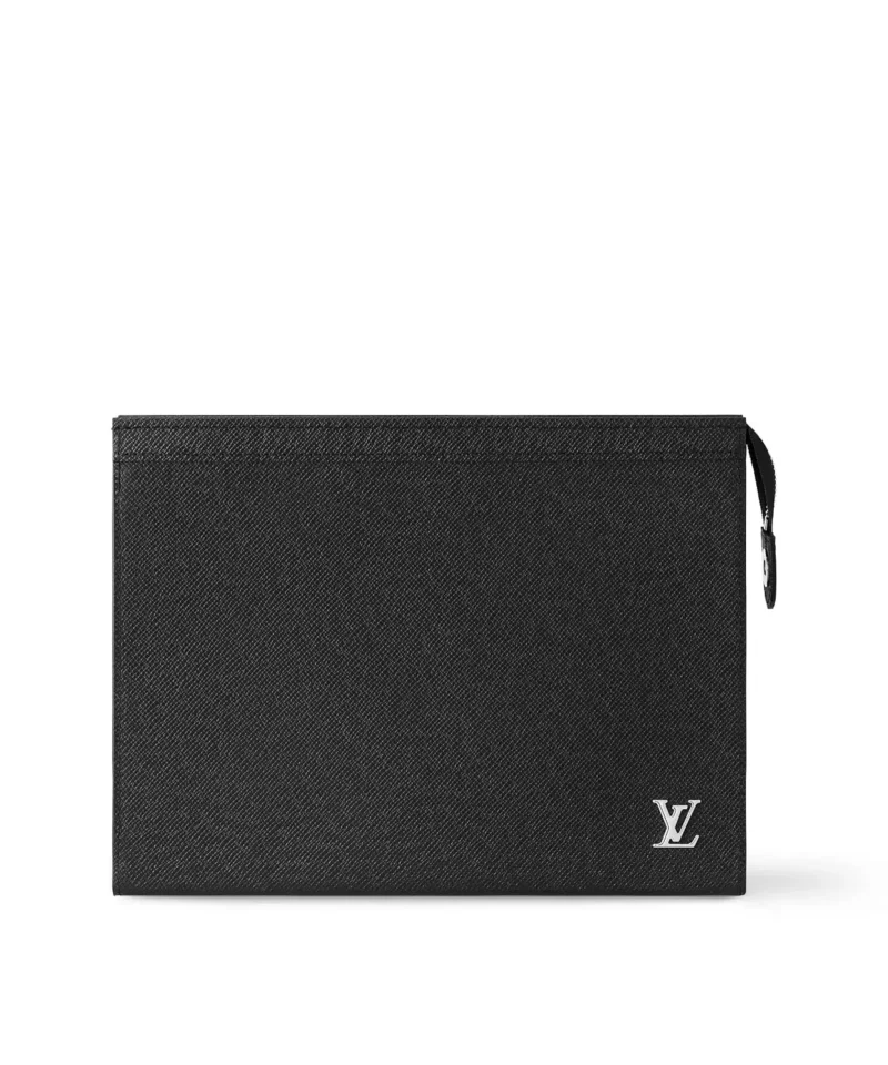 Louis Vuitton Pochette Voyage MM – Schwarz – Vorderansicht