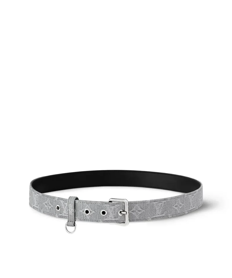 Louis Vuitton LV D-Ring Ard Gürtel 30 mm – Grau – Vorderansicht