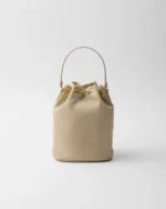 Prada Duet Re-Nylon Beuteltasche – Desert Beige – Ansicht 3